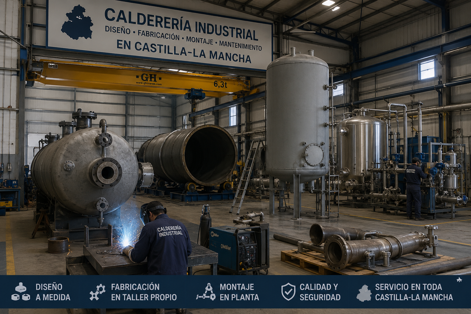 Empresa de calderería industrial en Ciudad Real